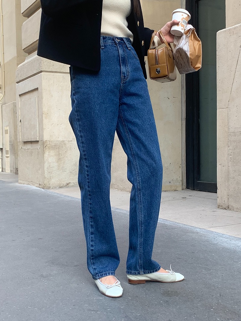 [Lemoir] Straight Jeans (deep blue) *xs,m 2차 예약*