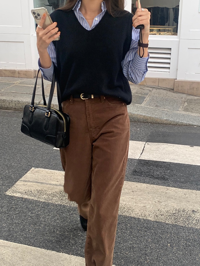 [Lemoir] Cashmere Knit Vest (2 color)