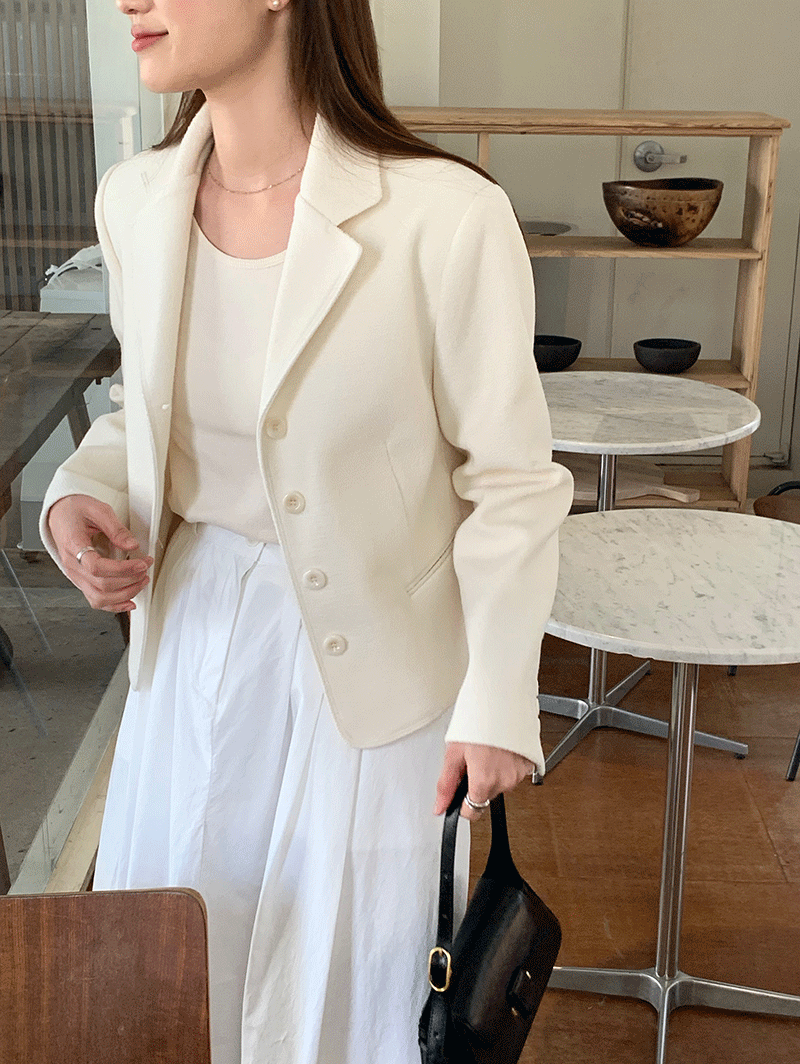 [Lemoir/당일배송] Collar Tweed Jacket (2 color)