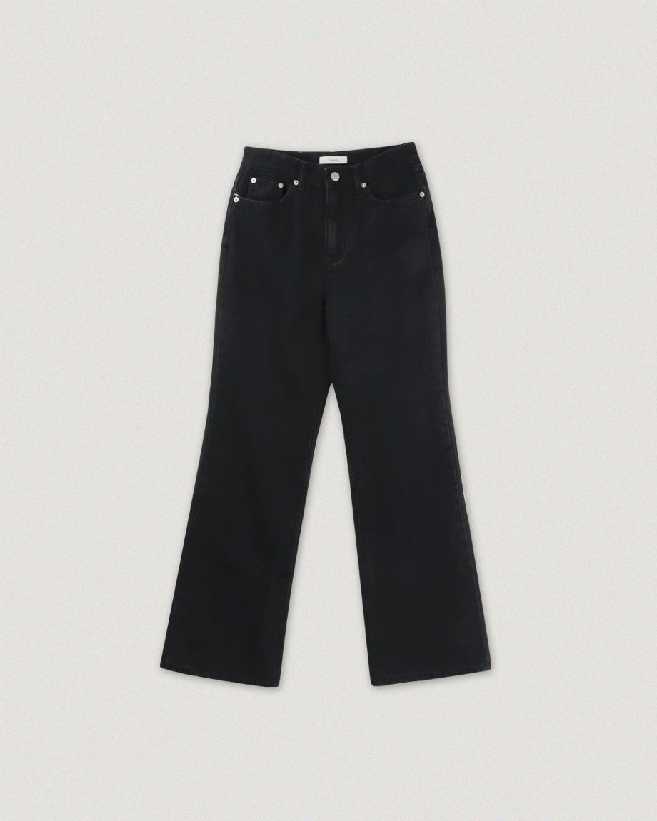 [XS-L/Lemoir/논기모] Boot Cut Jeans (Dark grey)